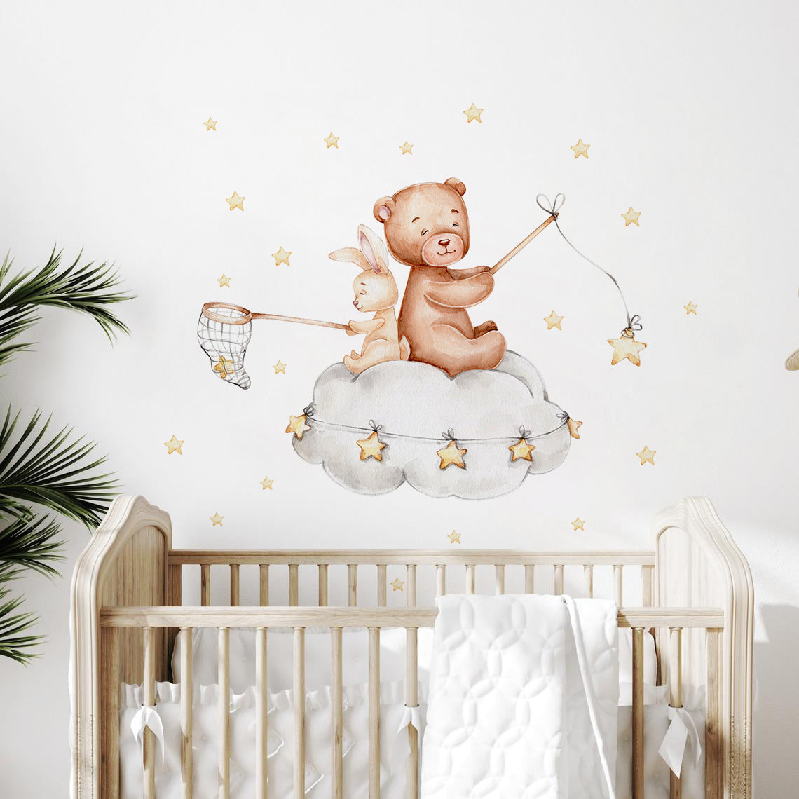 Night Sky Dreaming Wall Decal Stickers - Catching Stars – Kasie's Room