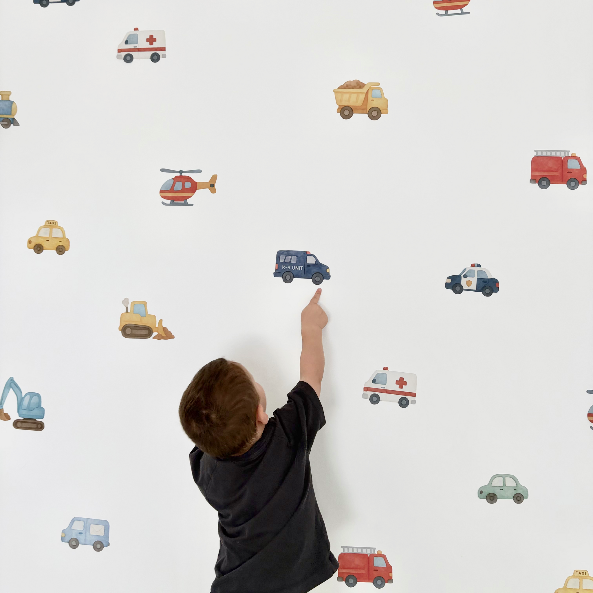 Transport & Construction Fabric Decals – KASIE's Room
