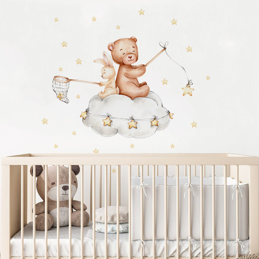 Night Sky Dreaming Wall Decal Stickers - Catching Stars – KASIE's Room