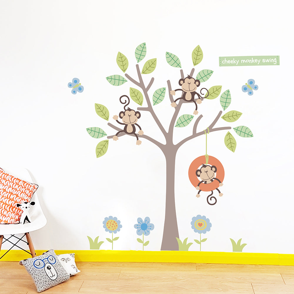 Cheeky Monkey Wall Decal Sticker - KASIE's Room
