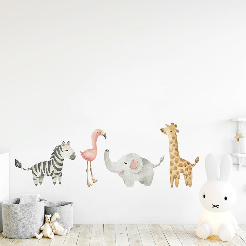 Happy Animals Wall Decal Stickers - Big Africa Collection - KASIE's Room