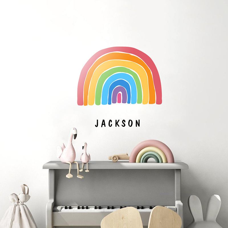 Happy Rainbows Wall Decal Sticker- Personalise Me - KASIE's Room