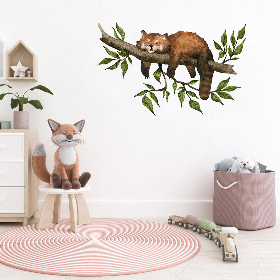 Red Panda Wall Decal Sticker - KASIE's Room