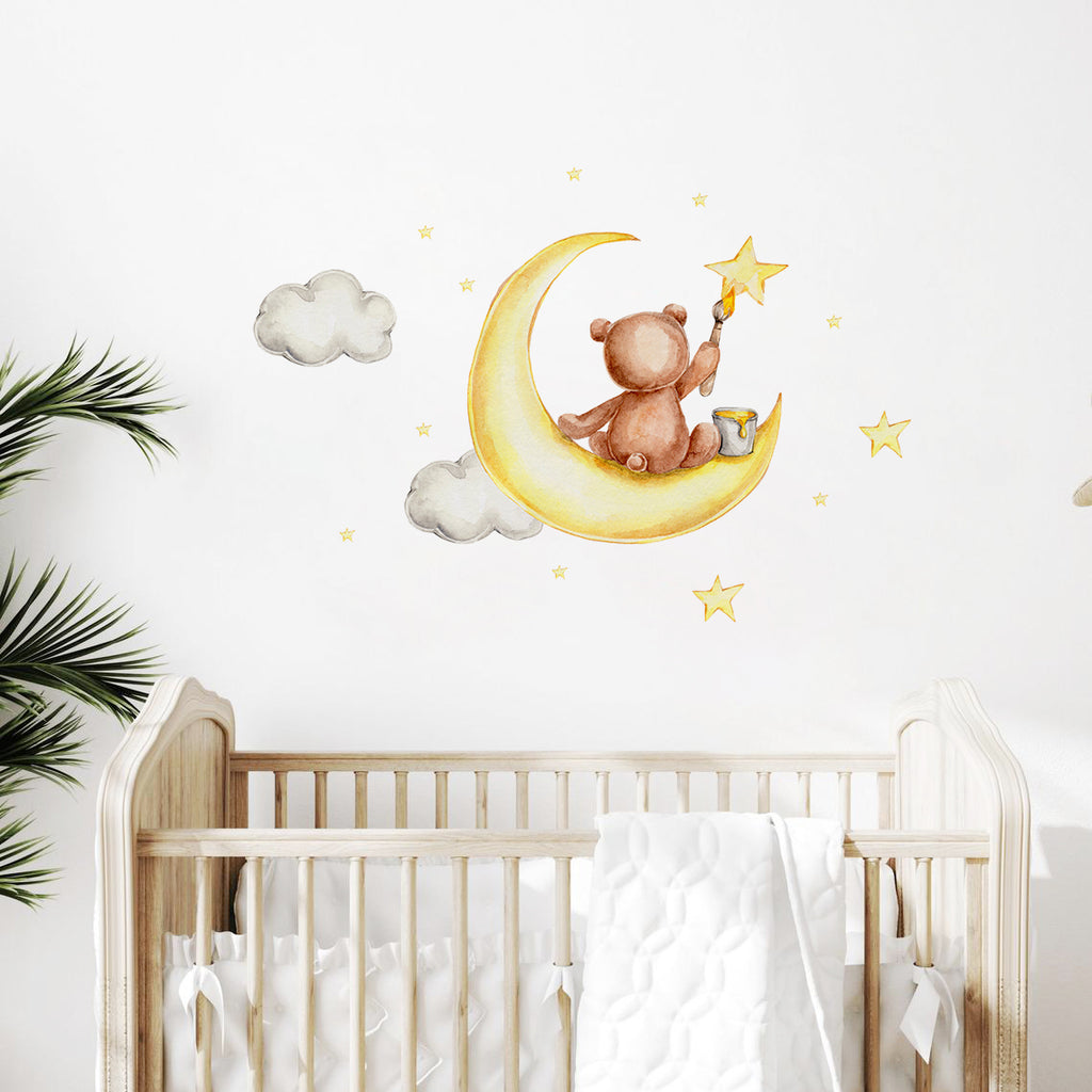 Night Sky Dreaming Wall Decal Stickers - Paint the Stars - KASIE's Room