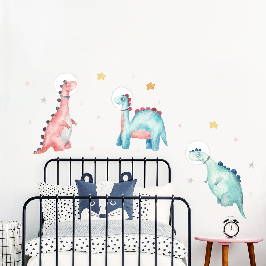 Dinosaurs in Space Wall Decal Stickers - KASIE's Room