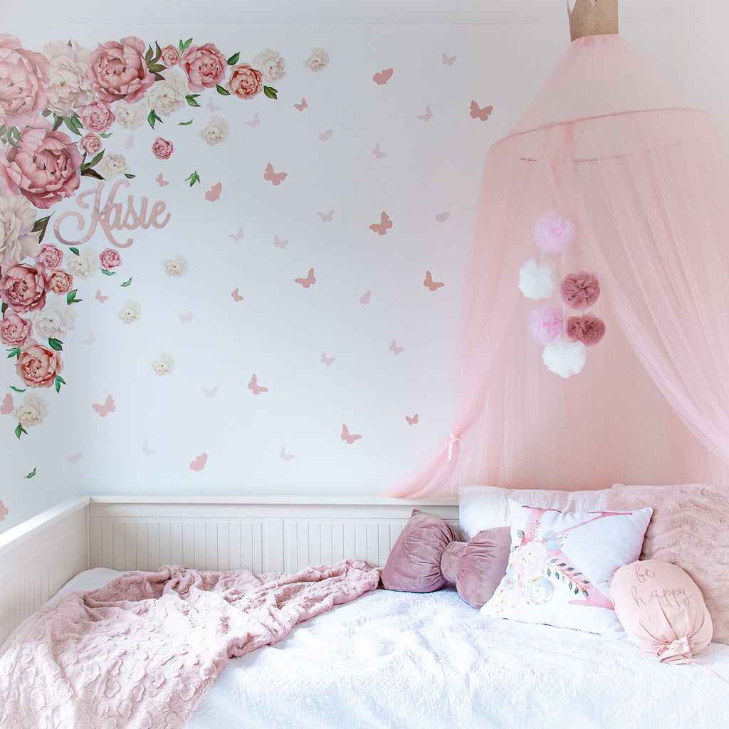 Boho Dreams Wall Decal Stickers - Neutral Butterflies - KASIE's Room
