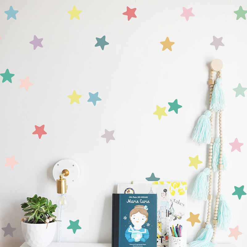 Sorbet Colour Rainbow Star Wall Decal Stickers - KASIE's Room