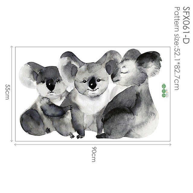 Watercolour Animals Wall Decal Stickers - Koalas - KASIE's Room