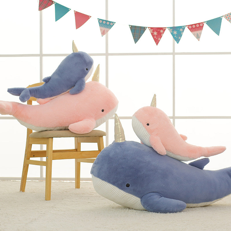 Soft & Squishy Ribbed Belly Narwhale - KASIE's Room