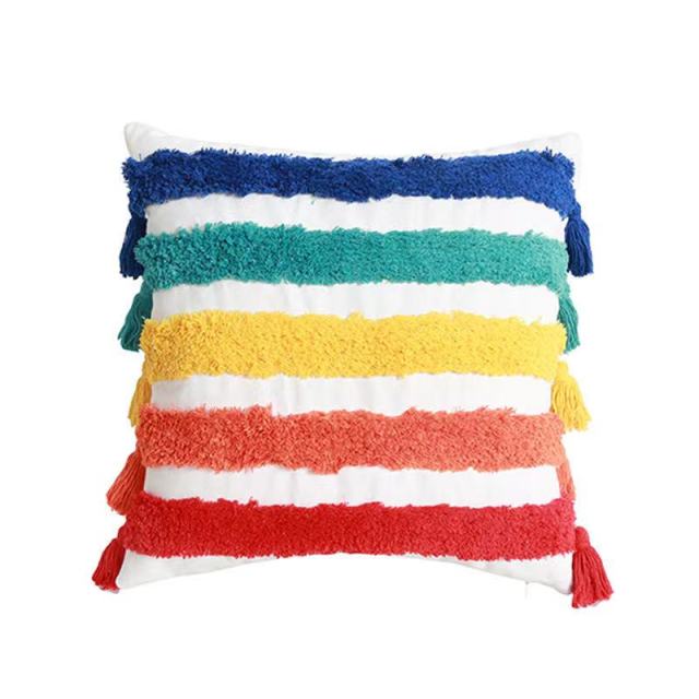 Vibrant Rainbow Cushions - KASIE's Room