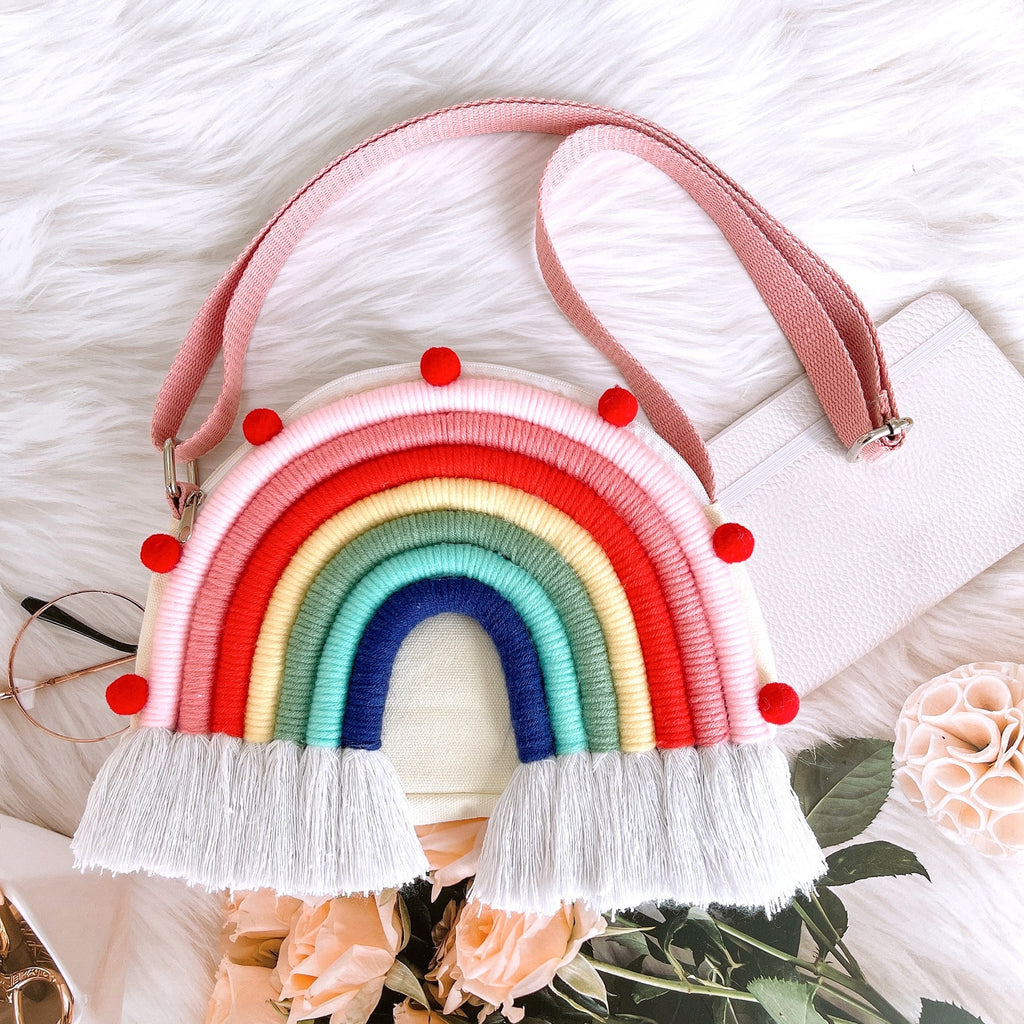 Happy Rainbows Macrame Bags - KASIE's Room