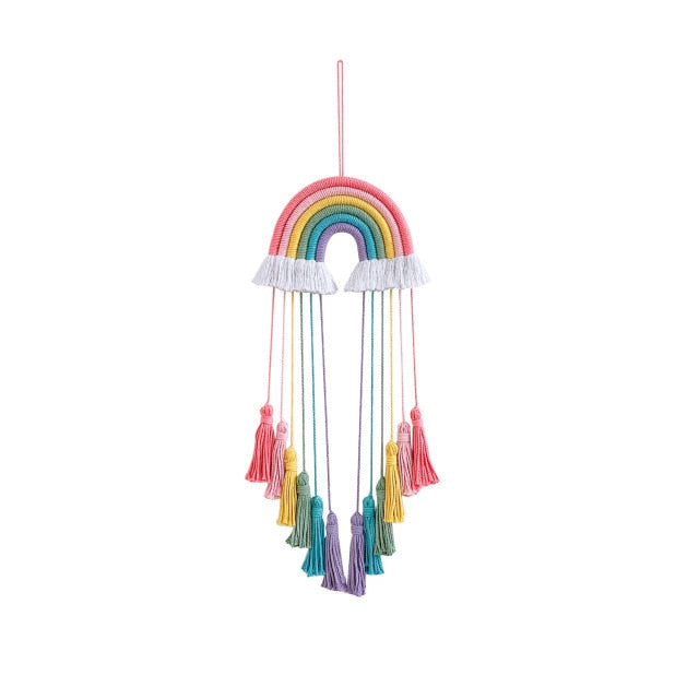 Happy Rainbows - Tasseled Macrame Rainbow - KASIE's Room
