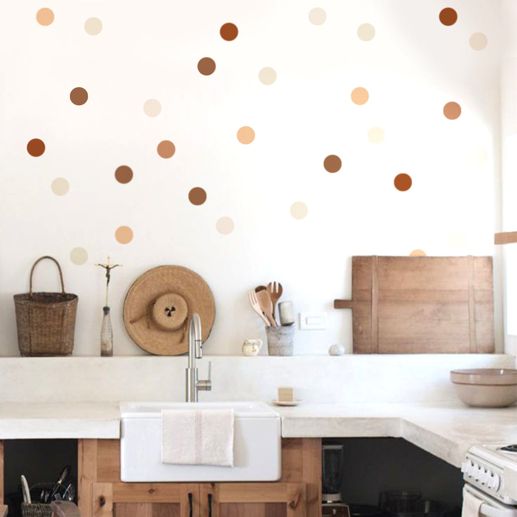 Boho Dreams Wall Decal Stickers - Neutral Dots - KASIE's Room