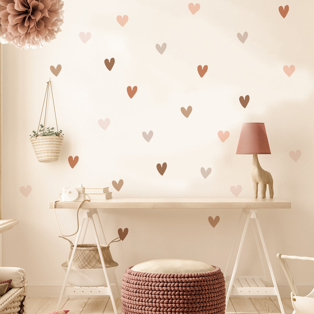 Boho Dreams Wall Decal Stickers - Hearts - KASIE's Room