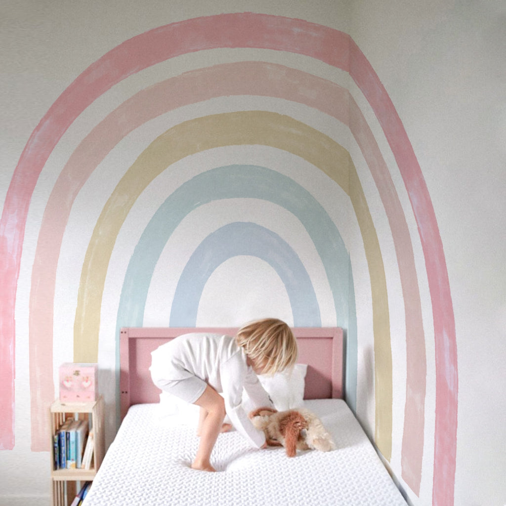Rainbow Dreaming Wall Decal Sticker - Pretty Wall Rainbow - KASIE's Room